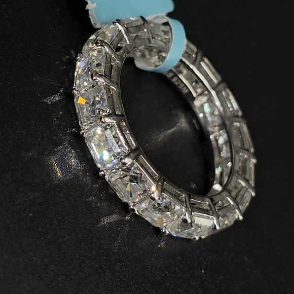 💎 Moissanite Eternity Band – Sterling Silver | 6.62 CTW 💎 - Picture 3 of 6